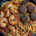 Poulet-Pâtes en Sauce